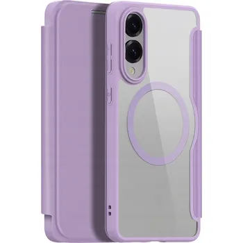 Pouzdro na mobilní telefon Flipové pouzdro Dux Ducis pro Samsung Galaxy S25 Edge fialové