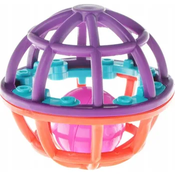 Koule Chrastítko mix Vzorů BAM BAM barevná HRAČKA pro DĚTI od 6 Měsíců