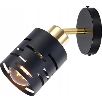 Nástěnné svítidlo LED nástěnné svítidlo E27 ELEN černo-zlaté nastavitelné 35W