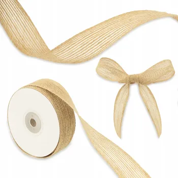 Stuha Stuhy páska, stuhy 6 m x 5 cm hnědé