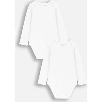 Body Body s dlouhým rukávem bílé 2-pack COCCODRILLO Coccodrillo