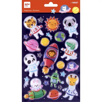samolepka Samolepky Apli Kids - Zvířátka ve vesmíru