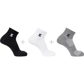 Pánské ponožky Salomon Everyday Lite Quarter 3-Pack LC2911900 - black/white/frost gray 36-38