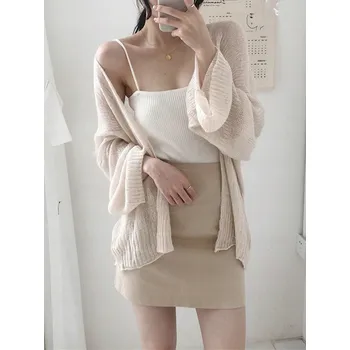 Dámský svetr Shein dámský svetr béžový oversize délka do boků univerzální velikost