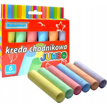 Kresba Křída chodníková Schemat 6 ks