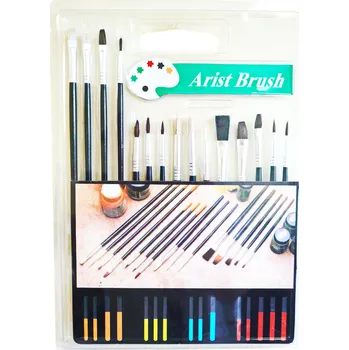 Kosmetický štětec ŠTĚTCE SADA ŠTĚTCŮ NA BARVY NA KŮŽI 15 KS