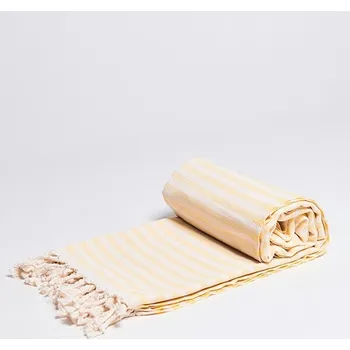 Ručník Hammam ručník AKASYA 100% přírodní bavlna YEYE Žlutý