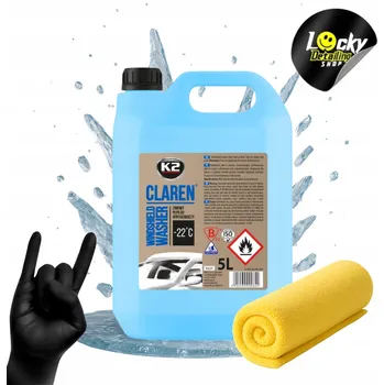 Směs do ostřikovače K2 Claren – Zimní kapalina do ostřikovačů – 5L