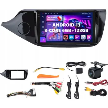 Mobilní telefon ANDROID 13 AUTORÁDIO S NAVIGACÍ PRO KIA CEED II (2012-2018) CARPLAY LTE SIM 6GB/128GB