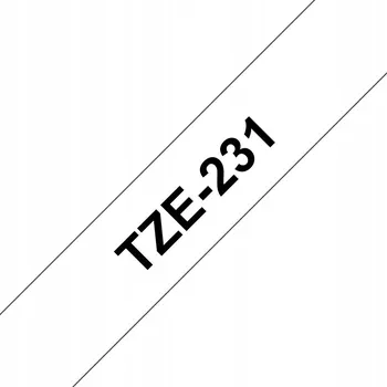 Pásek do tiskárny Páska Brother 12 mm x 8 m bílá (černý tisk)