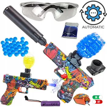Automatická elektrická pistole GLOCK na vodní gelové kuličky - Graffiti