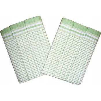 Utěrka Svitap JHJ Bambusové utěrky 50x70 cm Malý kostkovaný vzor zelená 3 ks