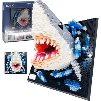 ostatní stavebnice SADA KOSTEK ŽRALOK 3D KREATIVNÍ HRAČKA MODEL K SESTAVENÍ 2166 DÍLŮ