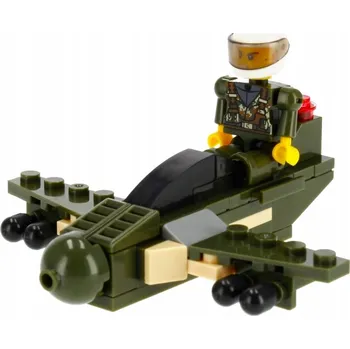 ostatní stavebnice STAVEBNICE pro DĚTI 63-64 dílků MILITARIA alleblox