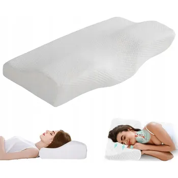Polštář ORTOPEDICKÝ POLŠTÁŘ PRO SPANÍ NA BOKU A BŘICHU, PROFILOVANÁ PAMĚŤOVÁ PĚNA