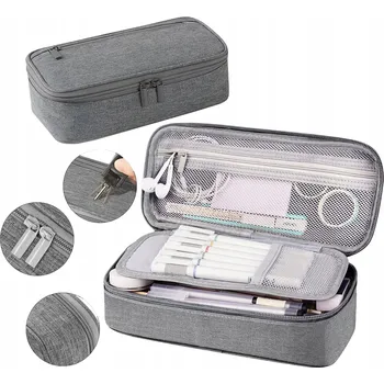 Penál PENÁL VELKÁ KAPACITA 5 PŘIHRÁDEK NA 80 PER PLÁTĚNÝ ŠKOLNÍ