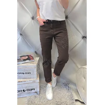 Pánské džíny Jeans hnědé rovné nohavice Jeans: S/36