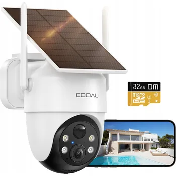 IP kamera SOLÁRNÍ WIFI KAMERA 3MPX SMART VENKOVNÍ OTOČNÁ IP BEZDRÁTOVÁ 32GB SD