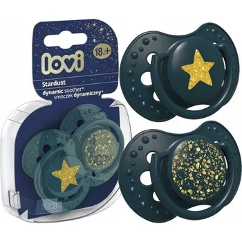 dudlíky LOVI dynamická dudlík 18+ Stardust Green 2 ks