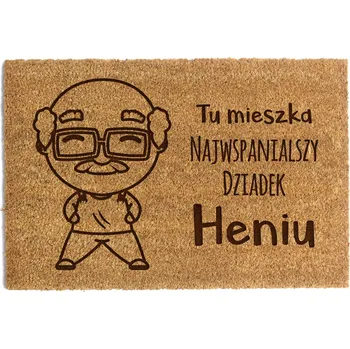Rohožka ROHOŽKA Dárek ke Dni dědečka - Tady bydlí dědeček (Jméno) 40x60cm
