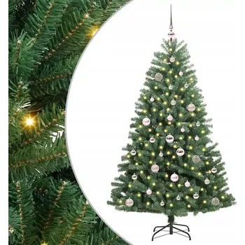 Vánoční stromek Umělý vánoční stromek se sklopnými větvemi Zelený 150 cm PVC a kov