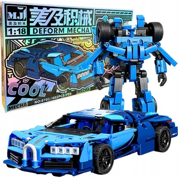 ostatní stavebnice Stavebnice Auto Robot Konstrukční Sada Kostek pro Sestavení Auta 2v1
