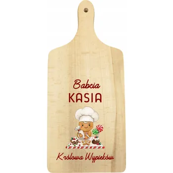 Kuchyňské prkénko Dřevěné prkénko Dárek ke Dni babiček s personalizací - Královna pečení