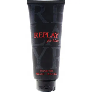 Sprchový gel Replay FOR HIM SPRCHOVÝ GEL PRO MUŽE NA TĚLO 400 ML VELKÁ TUBA