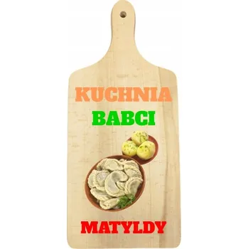 Obraz Dřevěná deska s potiskem Den babičky Kuchyně babičky Pirohy + JMÉNO