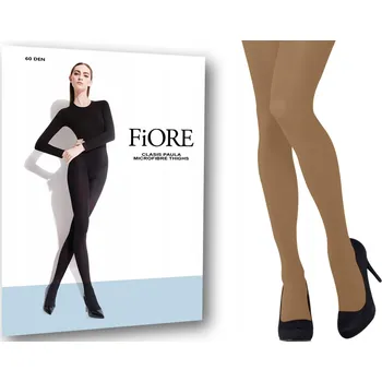 Dámské punčochy Hladké Punčocháče Fiore ROZA 60den béžové, hnědé, velikost 6