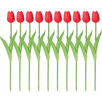 umělá květina Umělé tulipány 10 Ks kytice umělé květy na dekorace dekorativní rostliny