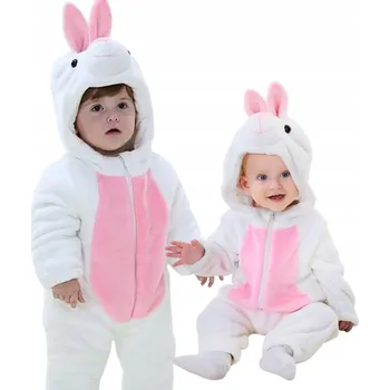 Kojenecký overall Pyžamo Overal Kostým Overal Bílý Králíček Kojenecký 90: 75-85 cm