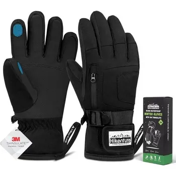 HIKENTURE Zimní rukavice Pánské/Dámské, Lyžařské rukavice 3M Thinsulate, Voděodolné zimní teplé