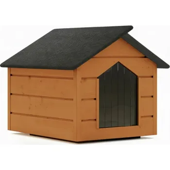 Bouda pro psa Zatepletá bouda pro psa L 80x64x61 cm DECHLAND BP011 kaštan