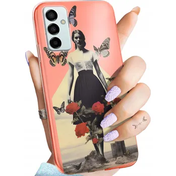 Pouzdro na mobilní telefon Zadní Kryt Hello Case pro Samsung Galaxy M23 5G béžový