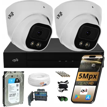 Bezpečnostní kamera Sada kamer pro monitoring DVS 2x analog AHD 5Mpx s diskem 1TB