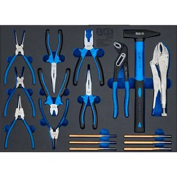 BGS Technic BGS 4009 Vložka do dílenského vozíku 3/3: sada kladiv, kleští a vyrážečů závla