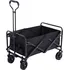Zahradní vozík Skládací zahradní plážový vozík 120 l černý
