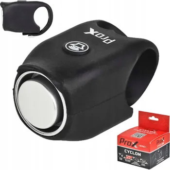 Zvonek na kolo Elektrický zvonek na kolo Prox Cyclon černý 120dB