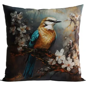 Povlak na polštářek Dekorační povlak na polštář VELVET, 40x40 Pták Atos