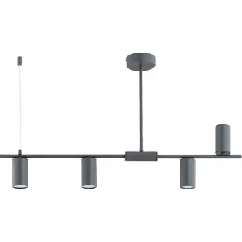 MODERNÍ STROPNÍ SVÍTIDLO ALFA URANOS ŠEDÁ 4xGU10