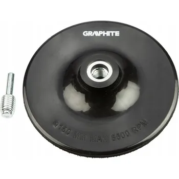Brusný kotouč Flexibilní brusný talíř se suchým zipem 150 mm x M14 + upínací trn