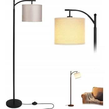 Stojací lampa STOJACÍ LAMPA DO OBÝVÁKU, POKOJE, LOŽNICE S PATICÍ E27 A OZDOBNÝM STÍNIDLEM