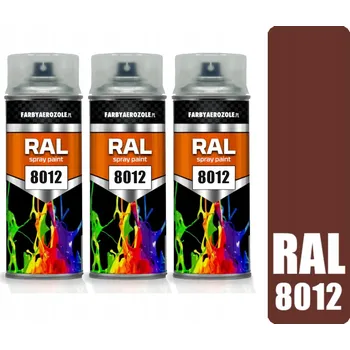 Barva ve spreji Akrylový lak ve spreji RAL 8012 Červenohnědá 400ml Lesklá