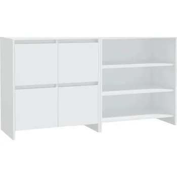 Komoda Bílá skříňka s dvířky a policemi 70 x 40,5 x 75 cm