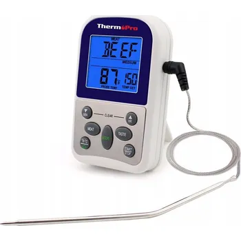 Kuchyňský teploměr Kuchyňský teploměr na potraviny s sondou pro gril, troubu, BBQ ThermoPro TP-10