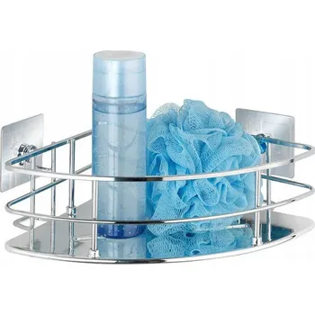 Rohová koupelnová polička Wenko Turbo-Lock 23856100