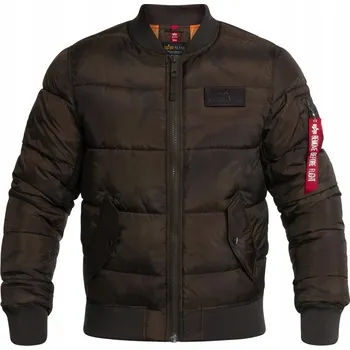 Pánský bomber Vojenská pilotní bunda Flek Flyers Alpha Industries MA-1 Puffer Bomber L