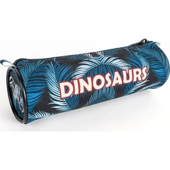 Penál PENÁL PRO CHLAPCE POUZDRO TUBA ROLOVACÍ PENÁL DINO MODRÝ PEVNÝ