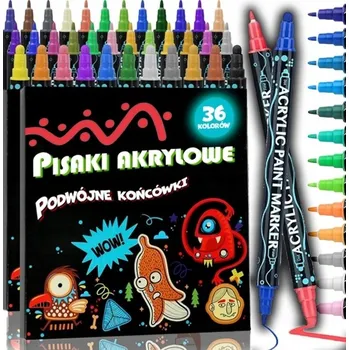 FIXY 36 BAREV NA KAMENY, SKLO, KERAMIKU + 18 POPISOVAČŮ SADA